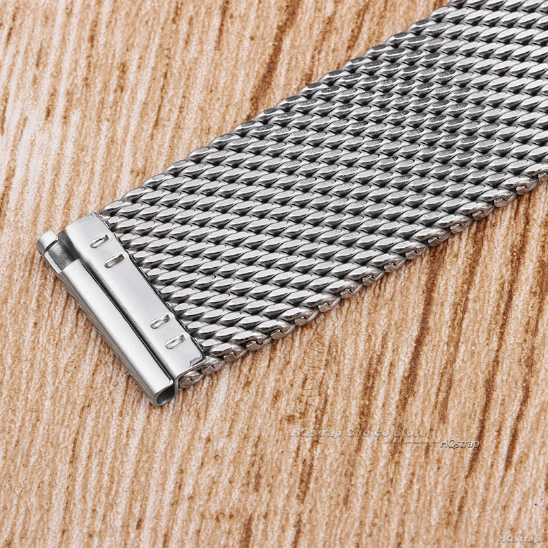 Pulseira milanesa de liberação rápida universal para dw 18mm 20mm 22mm 24mm pulseira de relógio de aço inoxidável substituição