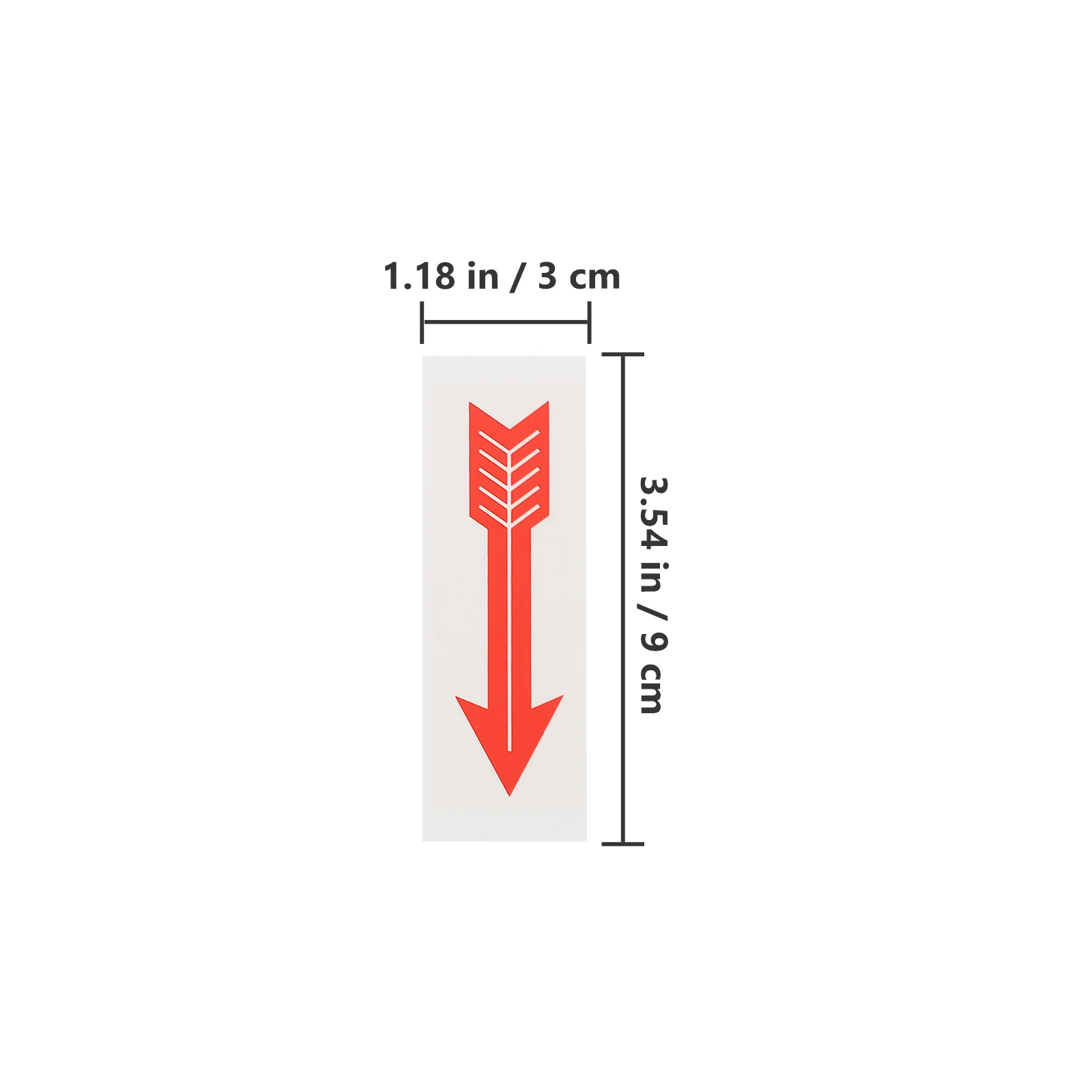 10pcs For Equipment Arrow Indicator Equipment Sticker Pipeline Direction Indicator Traffic Safety Sign Arrow Warning Sticker