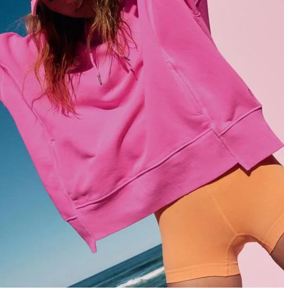 

Women's Top Classic Spring Autumn Style Solid Color Simple Large Pocket Lazy Style Lace Up Hooded Long Sleeved Sports Sweatshirt