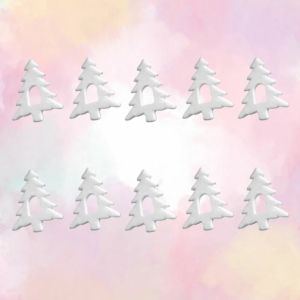 

10Pcs DIY Foam Xmas Tree Hanging Pendant Mini 15.5cm Christmas Tree Decoration for Wedding Gift Party Festival
