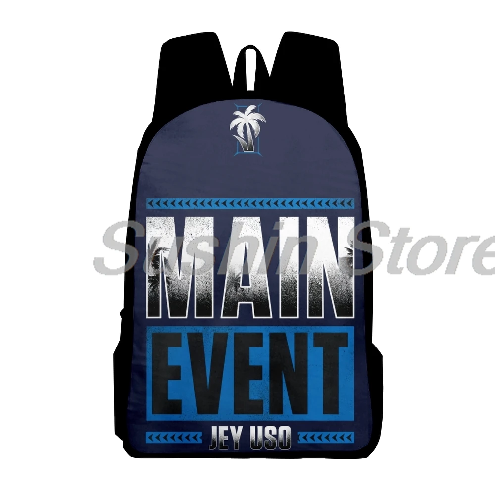 Jey Uso Main Event Merch Plecak Casual Daypack Kobiety Mężczyźni Plecak Unisex Plecak Torba podróżna