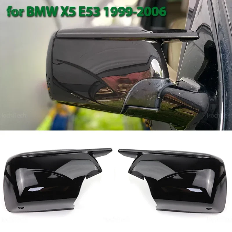 

Высококачественное углеродное волокно, черное автомобильное заднее зеркало, крышка бокового зеркала, чехол с инструментом для BMW X5 E53 1999-2006