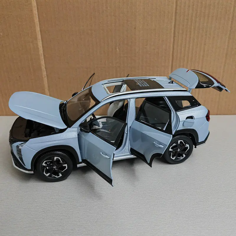 Modelo de coche de aleación de simulación a escala 1:18 del modelo original de fábrica Beijing Hyundai Musa NU2 MUFASA IX35, en stock.