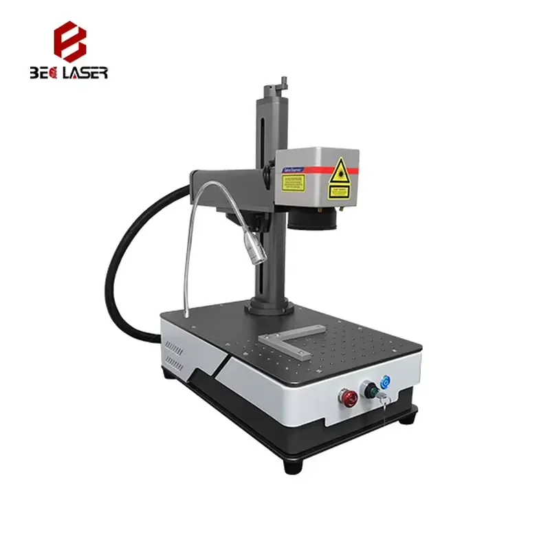 Beclaser Factory Priced Mini Portable Smart Fiber Engraving Machine 110x110mm 20W/30W EZCAD Control Autofocus