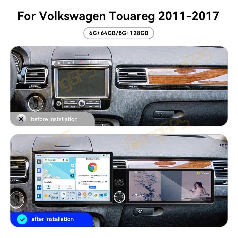 Touch Screen Car Radio For Volkswagen Touareg 2011-2017 Android GPS Automotive Multimedia Auto Radio Stereo Receiver Head Unit