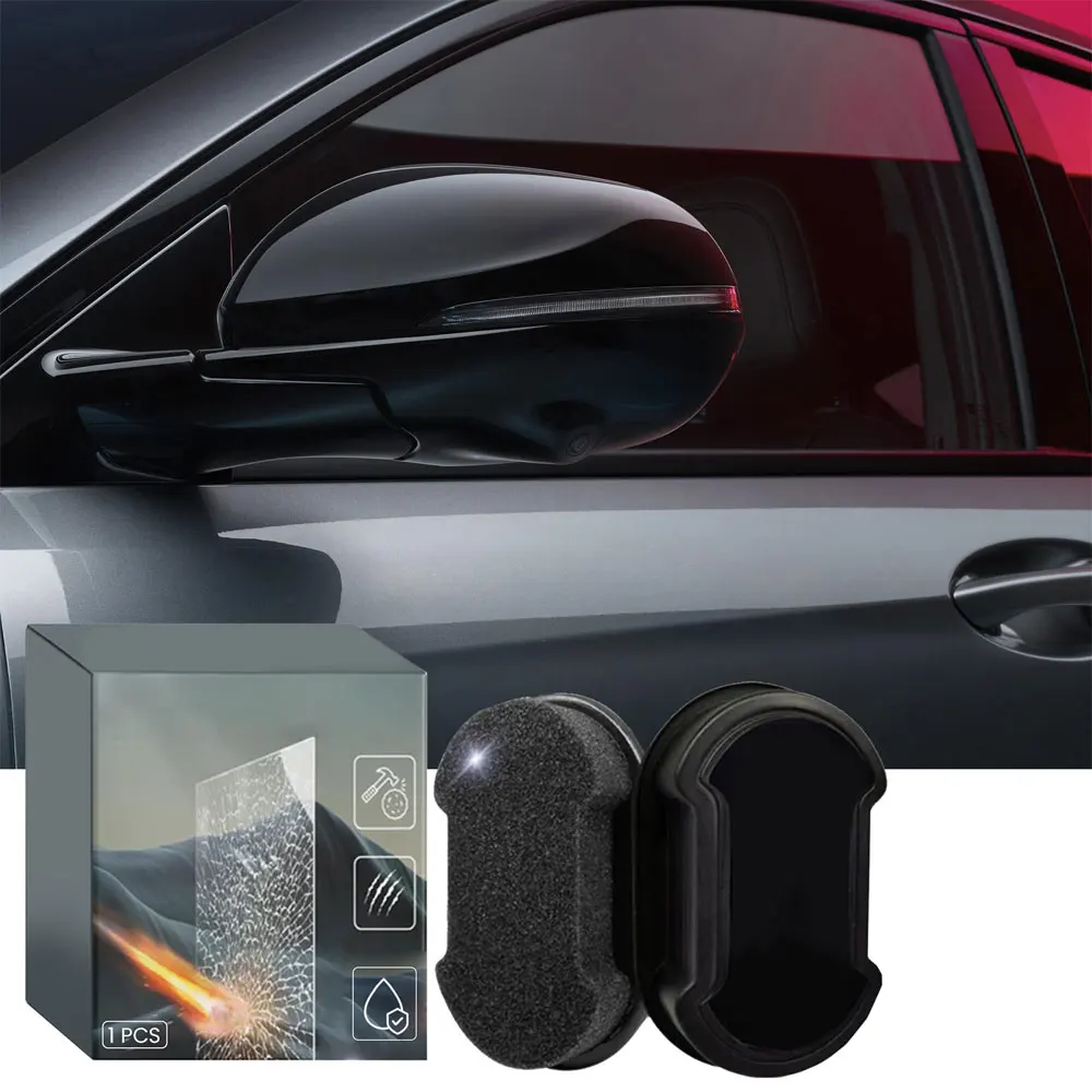 Nano Coat One Way Mirror for Windows Car Rearview Mirrors Sponge Cleaning Brush