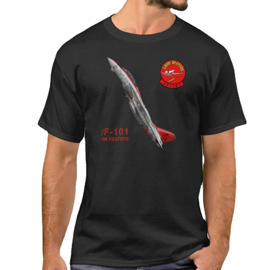 

VF-101 Grim Reapers Squadron F-14 Tomcat Fighter T-Shirt. Summer Cotton Short Sleeve O-Neck Mens T Shirt New S-3XL