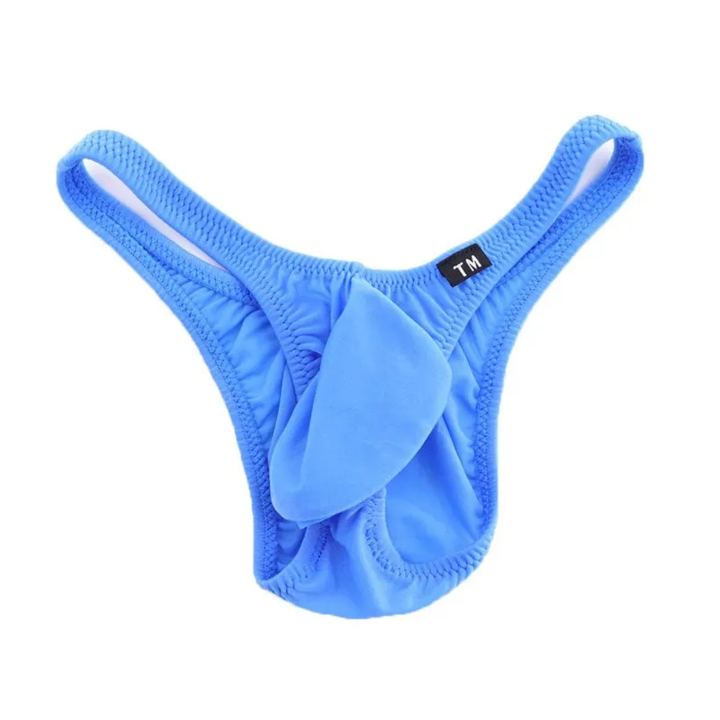 

Thin Ice Silk Bikini Briefs for Men Low Waist High Elastic Breathable Narrow Waistband Underwear