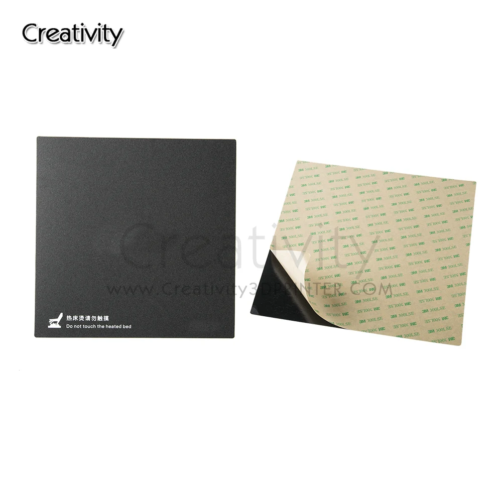 310*310m Heat Hot Bed Sticker Coordinate Printed Hot Bed 214*214mm 235*235mm Surface Sticker Black for 3D Printer Platform Film