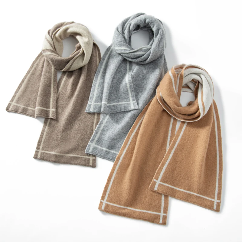 KOIJINSKY New Cashmere 165*25 Women in spring, autumn and winter, soft warm needle knitted scarf