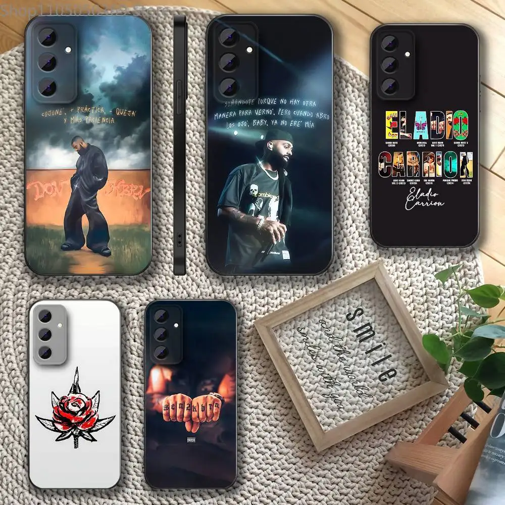 

E-Eladio Carrion DON KBRN Phone Case For Samsung S 25,24,23,22,30,21,10,9,Ultra,Plus,Lite,FE,4,5 G Soft Black Case
