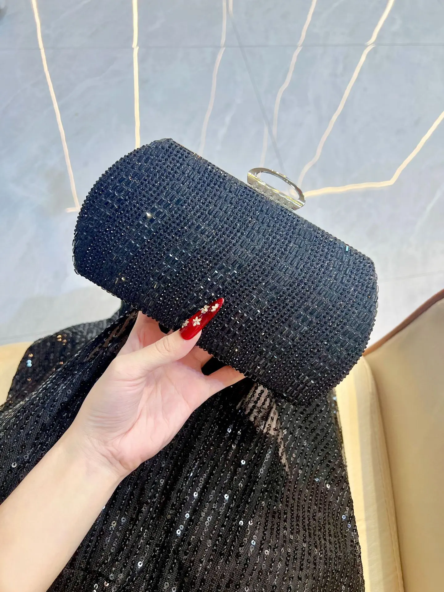 New Luxury Glitter Sequin Rhin - огляд і ціна Women Bags With Wallet