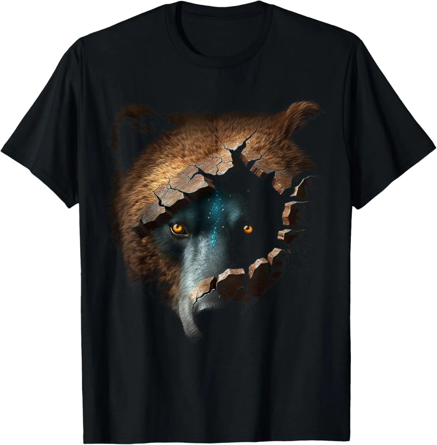 

Bear Artwork Animal Fantasy Creative Animal Motif Bear T-Shirt