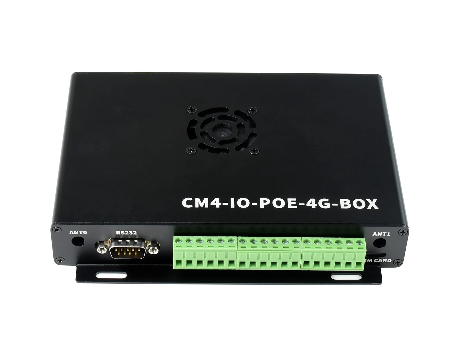 Waveshare Industrial IoT Mini-Computer Based on Raspberry Pi Compute Module 4 (NOT Included) PoE, 5G/4G, Metal Case, Cooling Fan