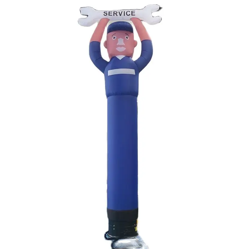 Free AIR Shipping to door,2pcs/lot Outdoor Advertising Inflatable Guy Mechanic Tyre Tool Air Dancing Tube Man Air  Sky Dancer