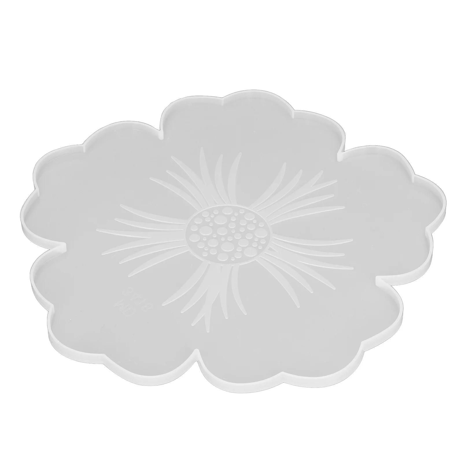 Silicone Mold Reusable Elastic DIY Crystal Glue Flower Coaster Tray Silicone Mold For Home Decoration
