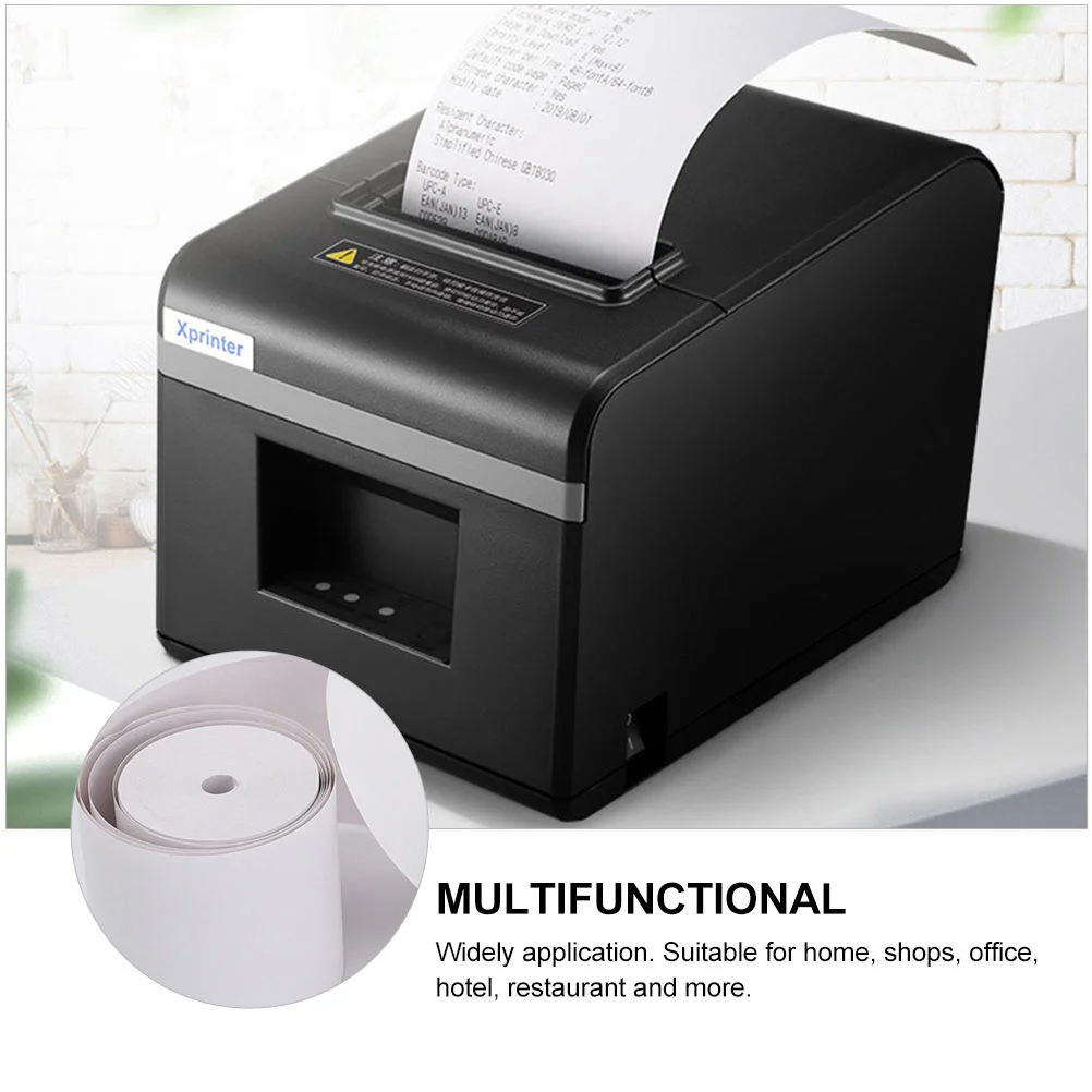 80 Rolls Thermal Paper Printing Cash Register Labels for Printer Stickers Heat Sensitive