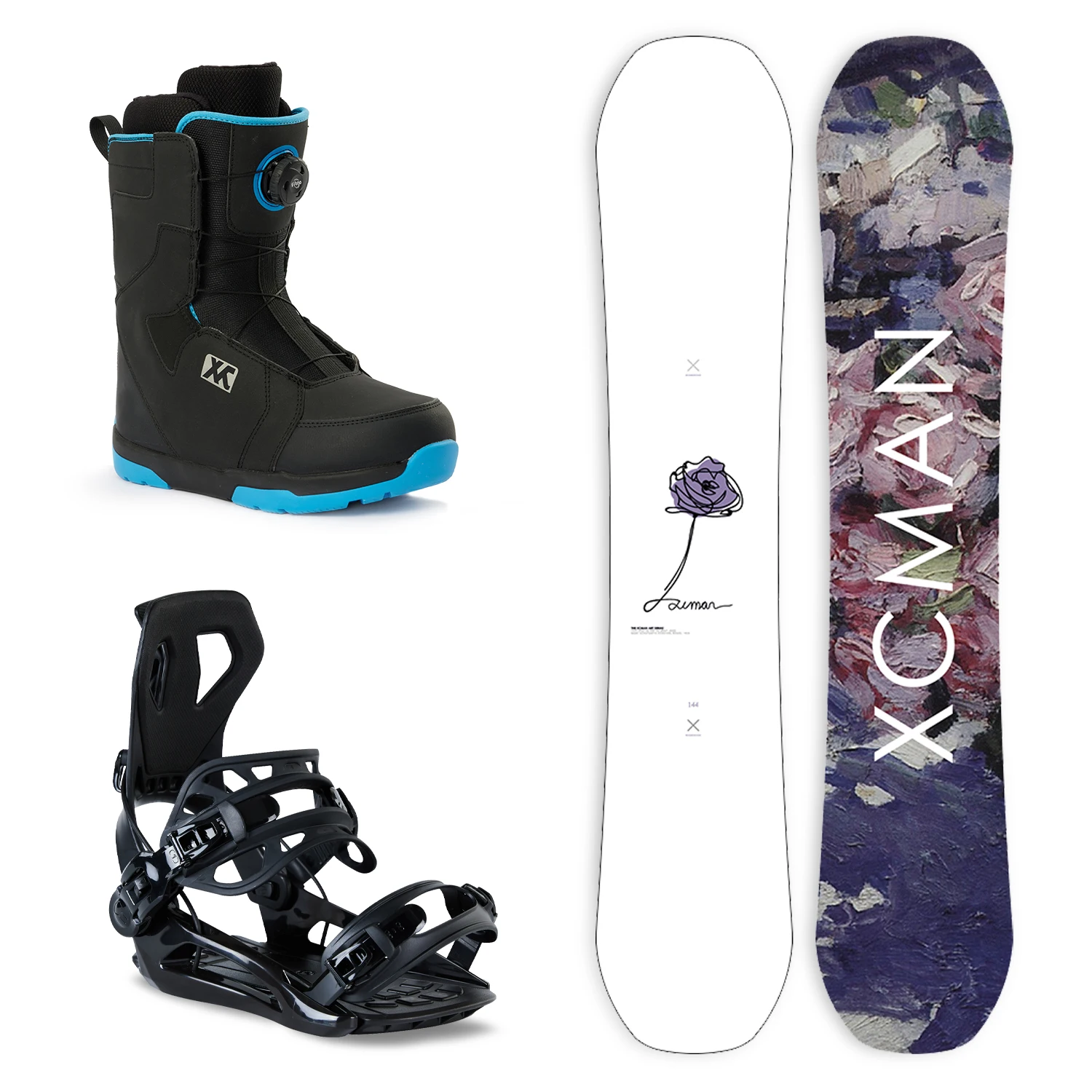 USA Snowboard Boots Binding packages set Alps Ski in stock hot sale