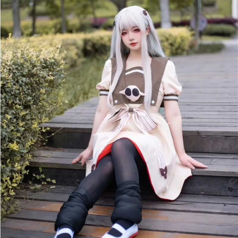 Yashiro Nene Cosplay Costume Anime Toilet-bound Jibaku Shounen Hanako-kun Dress Up Character Wig Dress Accessories Full Set Girl