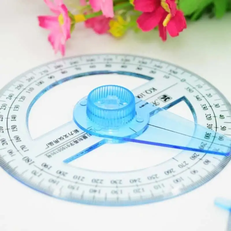 Circle Protractor Plastik Sudut Plastik Mengukur alat pengukur busur derajat