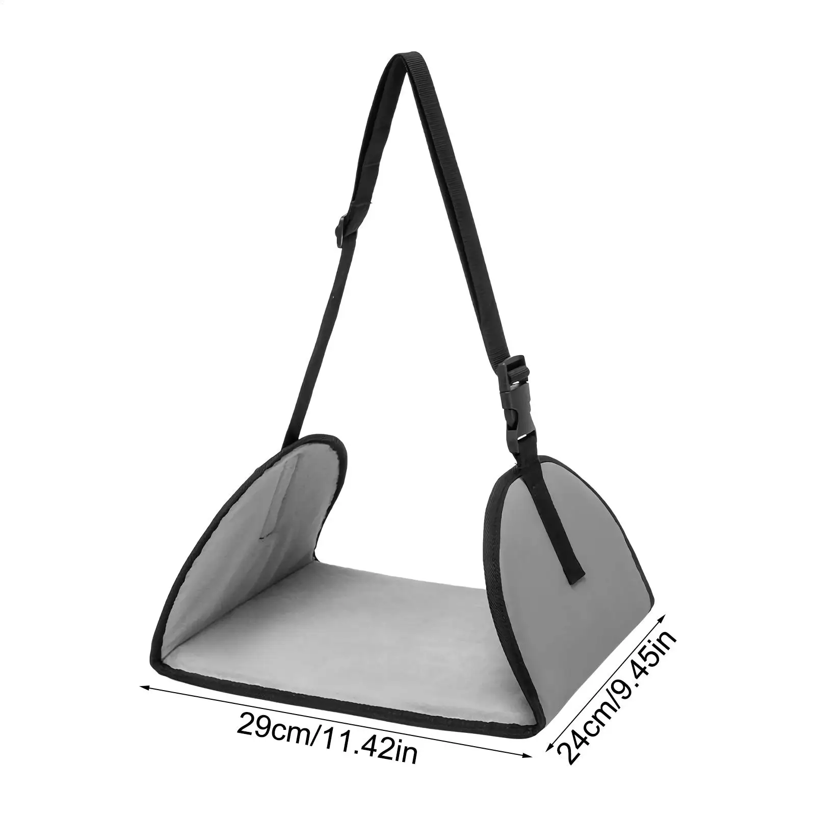 Hamaca para pies para viaje en avión, cabestrillo para pies de viaje largo con longitud ajustable, cómodo soporte para eslinga para piernas de aerolínea, escritorio imprescindible