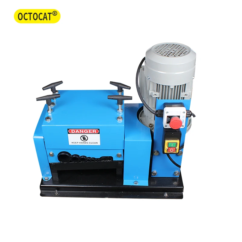 1.5-42mm Wire Stripping Machine,double-knife Porous Small Waste Cable Wire Wrapped Aluminum Wire Pulling Wire Peeling Machine