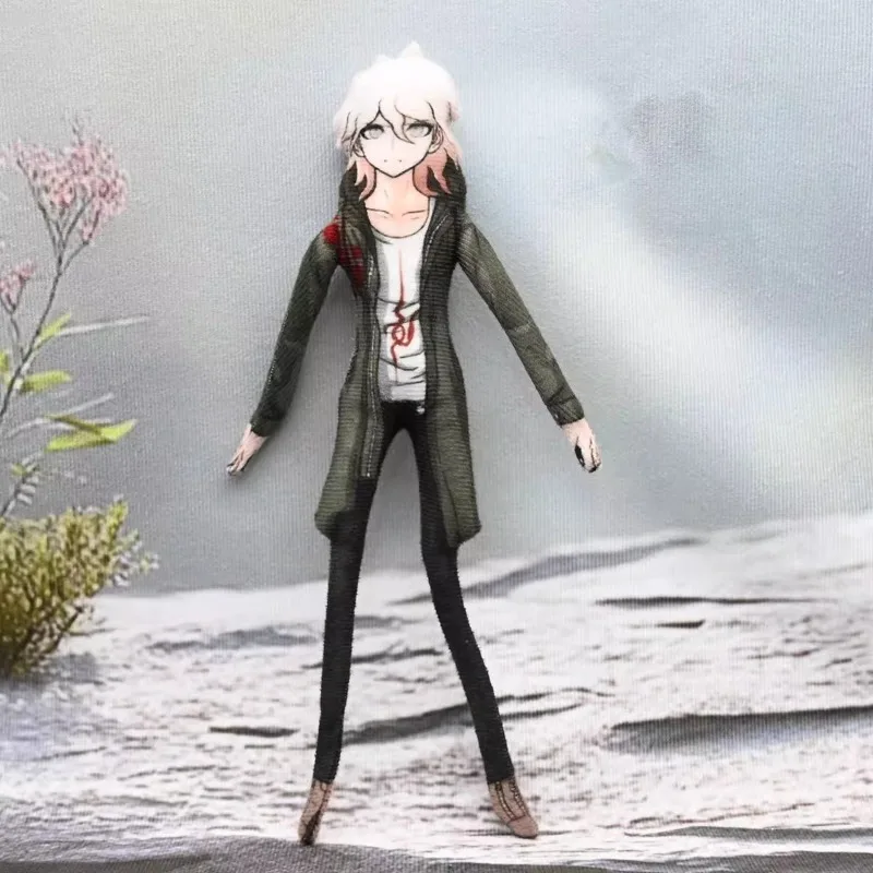 Danganronpa 28cm/11.02in anime brinquedo de pelúcia ativo fio ferro esqueleto figuras dos desenhos animados periféricos modelo halloween presente novidade boneca