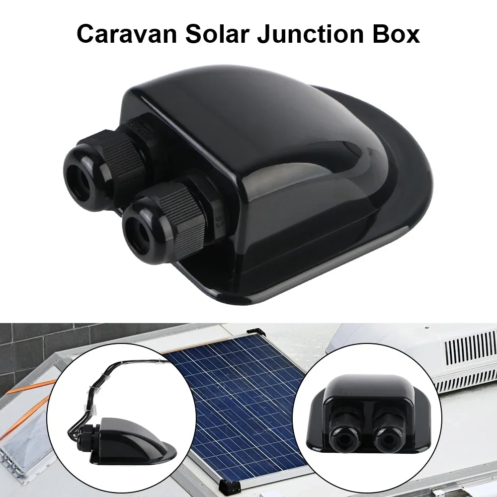 Wire Entry Gland Box Solar Panel Roof Wire Entry Gland Box Cable Motorhome Single/Double Hole RV Yacht Car Accessories
