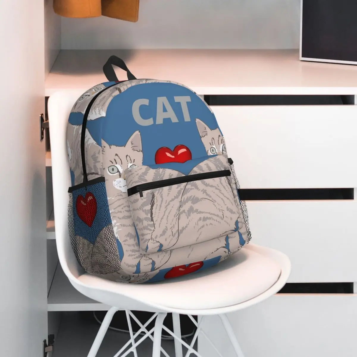 

Серый имбирный и сиамский рюкзак с котятами, рюкзак большой вместимости, детская сумка для книг, школьная сумка, сумки на плечо для мужчин и женщин