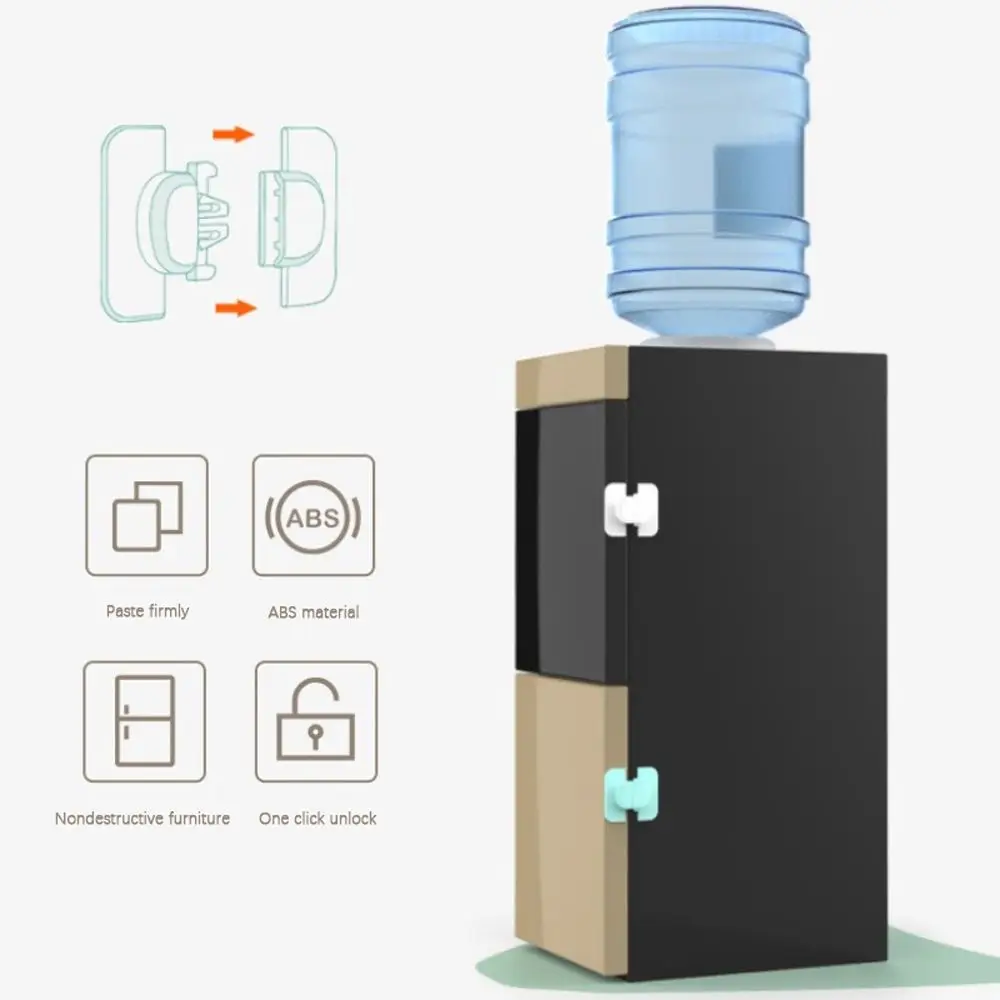 

Baby ABS Cabinet Closet Fridge Freezer Door Safety Lock Fridge Freezer Lock Protection Baby Anti-Clip Hand