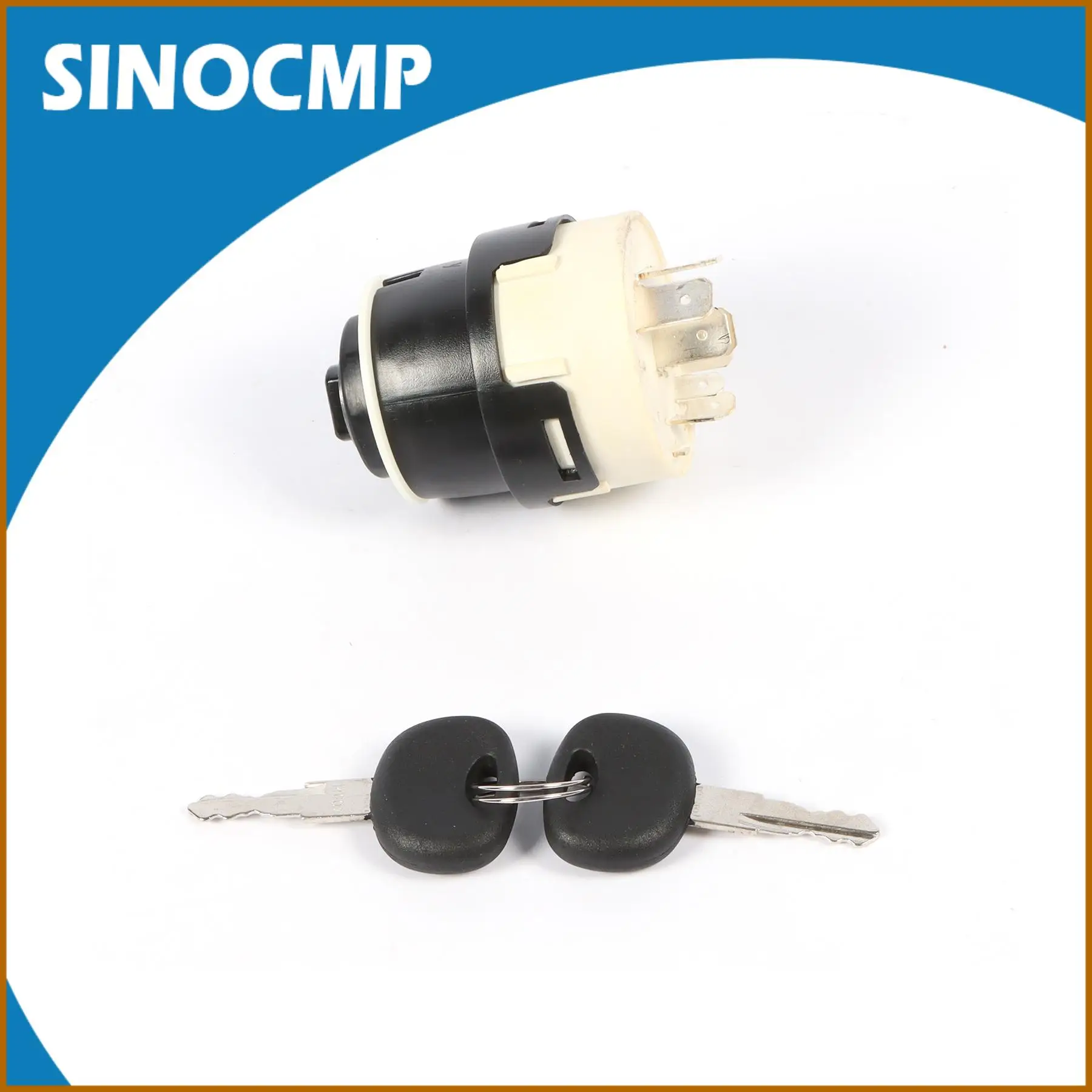 

10-pin Ignition Switch with 2 Keys 701/80184 701/45500 for JCB JCB200 JCB220 Car Tractor Trailer Excavator