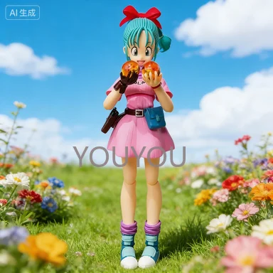 

In Stock Genuine Bandai Dragon Ball Model Kit SHF Bulma Adventure Begins Anime Action Figure Collection Finished