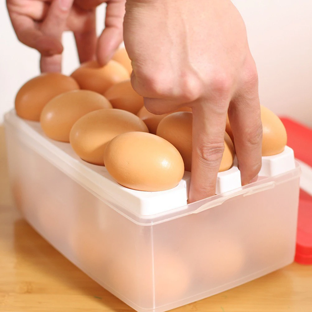 

Pantry Organizers and Storage Box Egg Container Bins with Lids Refrigerator Crisper