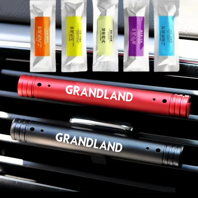 Diffuseur de sortie d'air de voiture, Clip de parfum, solide et durable pour Logo Opel Grandland, volatilisation, désodorisant, accessoires durables