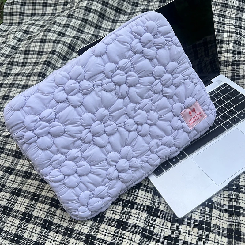 Sac de protection pour ordinateur portable, motif floral 3D, pour Macbook, Lenovo Thinkbook, HP, DELL, pour femmes