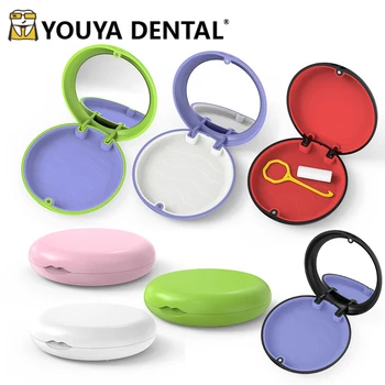 치열 교정기 상자 치열 교정기 보관 케이스 틀니 케이스 가짜 치아 상자 구강 위생 주최자 여행 야외