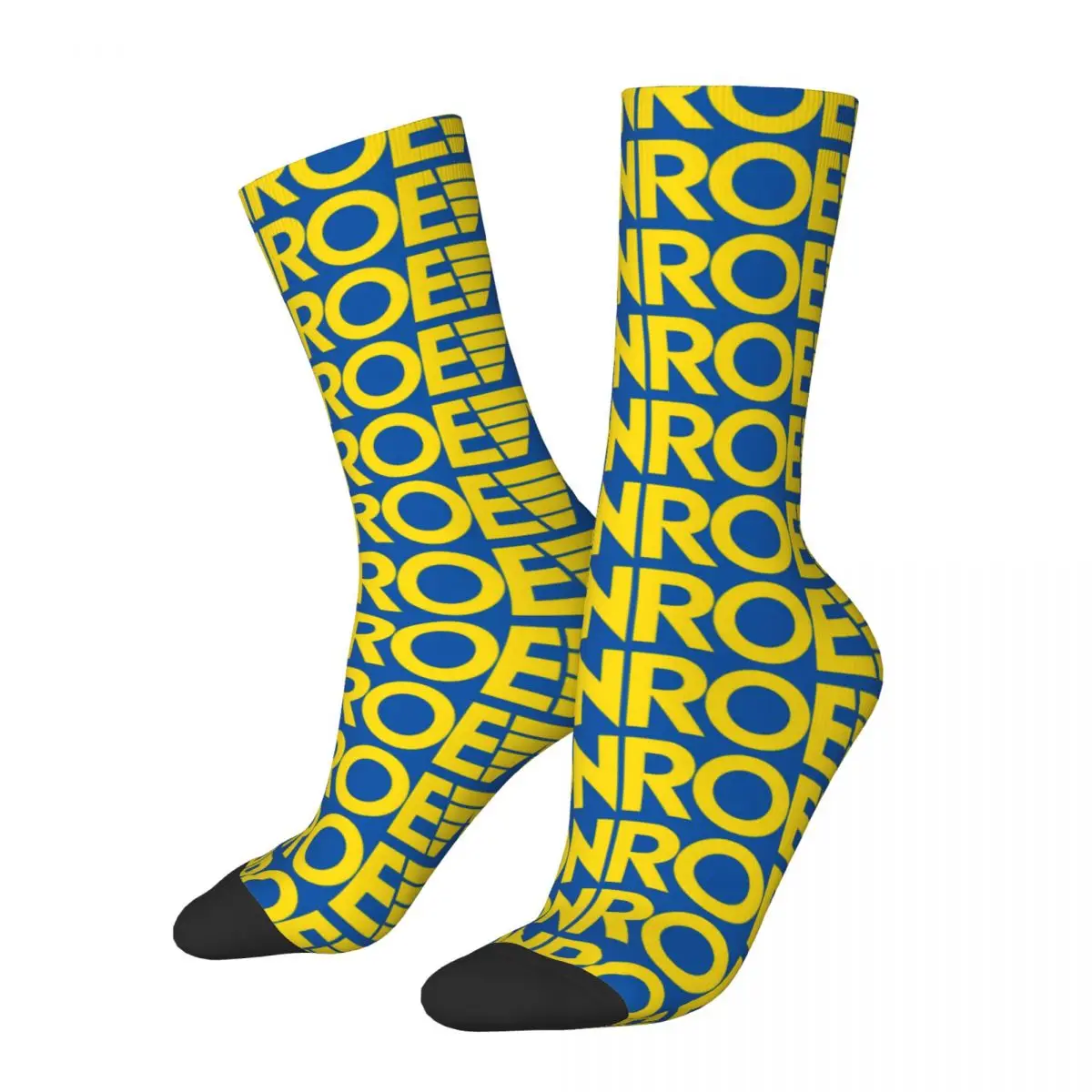 Crazy compression Blue Sock for Men Vintage M-Monroe Quality Pattern Crew Sock Novelty