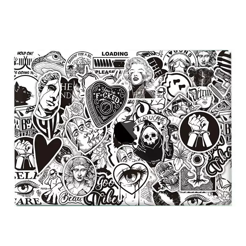 Artistic Graffiti Sketch Laptop Case for Macbook Air 13.6 M5 M1 Pro 14 M4 Air 15.3 13 M3 M2 Mac Cover A3113 A2681 A2442 A2941 PC
