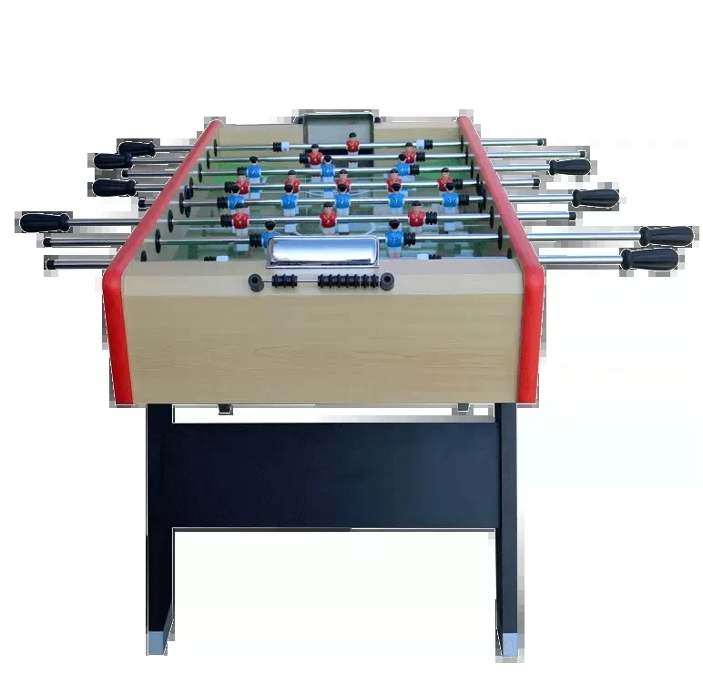 55 Inch Indoor Folding Leg Foosball Table, Hand Play Soccer Game Table, Portable Foosball Sport Room Fun Play Sale Kicker Game