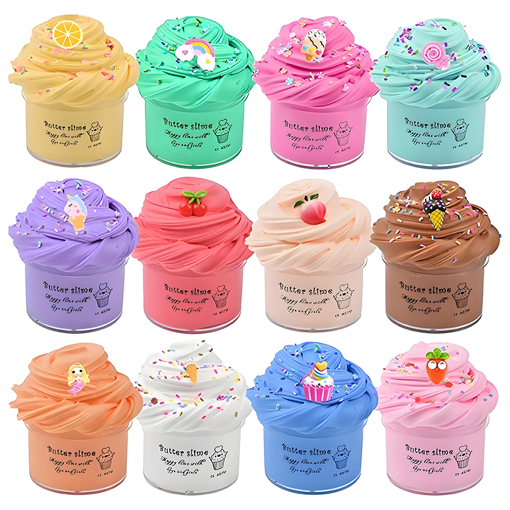 Butter Slime Fluffy Slimes Plasticine Making Toy Putty Snail Toy Slime Cream Cloud Plasticine Gifts Toys