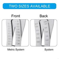 63HF Portable Precise Thread Size Checker Keychain Size Finders Keychain Nut and Thread Gauges Identifiers Tool