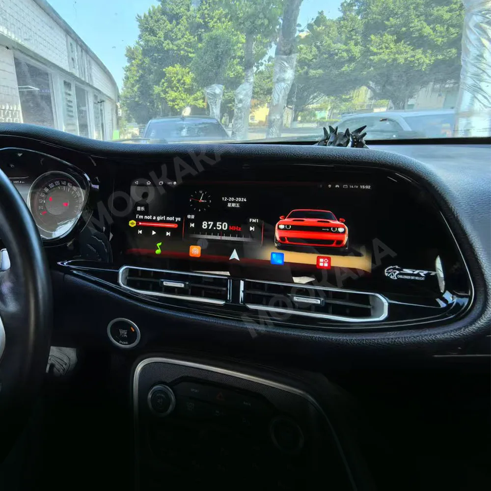 

Мультимедийный проигрыватель Android Auto Carplay с экраном 12.3 дюйма для Dodge Challenger 2010-2024, автомобильная магнитола с GPS-навигацией и функцией записи