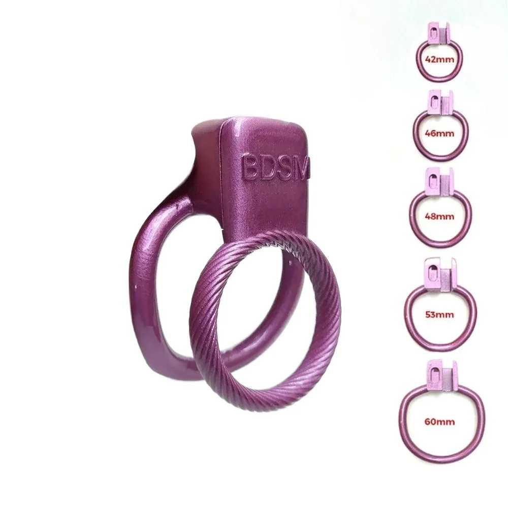 Twisted Circle Chastity Cage CB Lock for Men Penis Lock Cosplay Bdsm Male Chastity Device Cock  Cage Adults Sex Toys Penis Ring