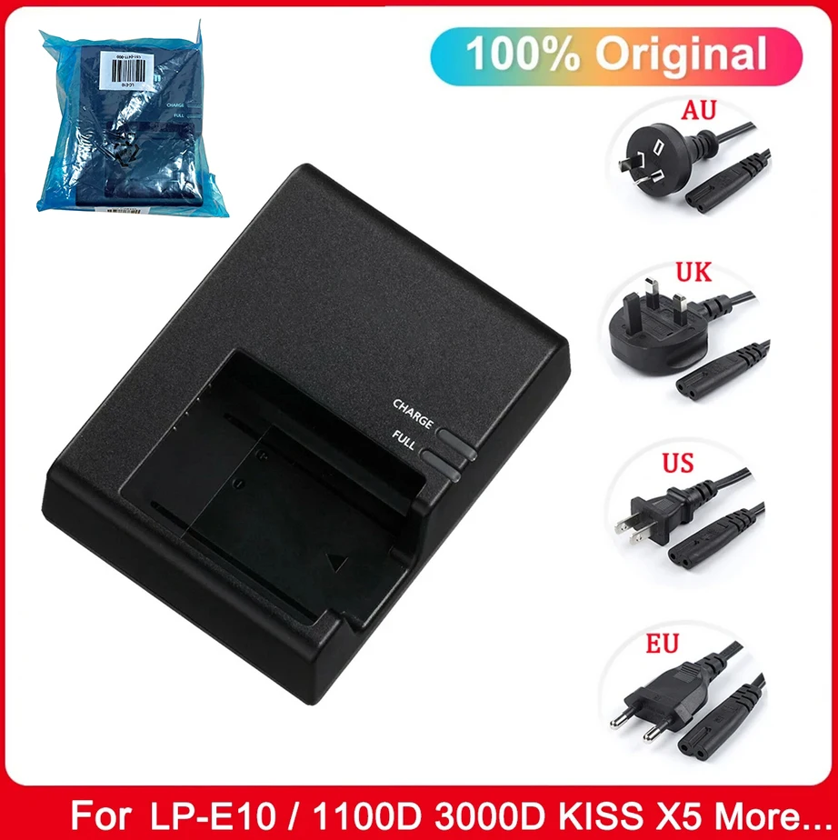 

Original LC-E10 LC-E10E Charger for Canon LP-E10 LPE10 E10 Battery EOS 1100D 1200D 1300D 2000D 4000D kiss X50 X70 Rebel T3 T5 T6