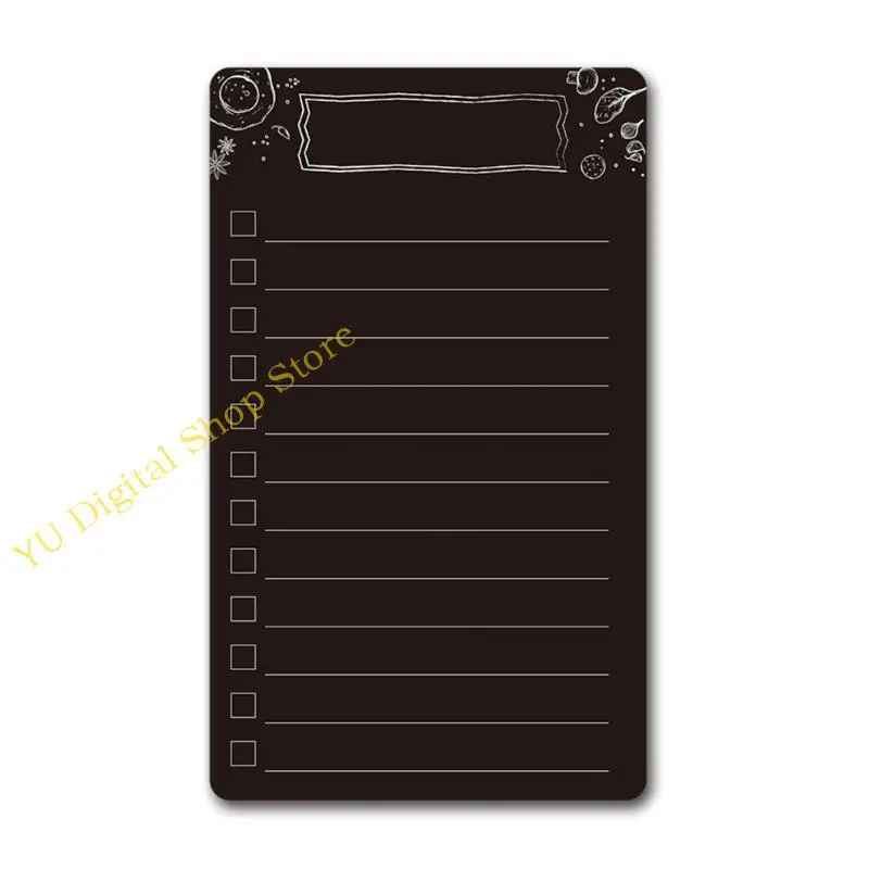 96BA Musnetic Blackboard Sircle Memoboard مع مموز العلامات ، ورقة الكتابة المغناطيسية #3