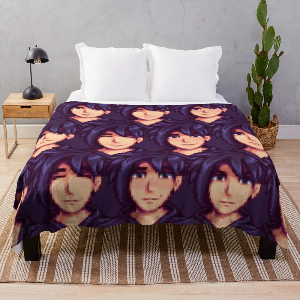 

Stardew Valley: Sebastian Throw Blanket blankets and throws cosplay anime Retro Blankets Beautiful Blankets