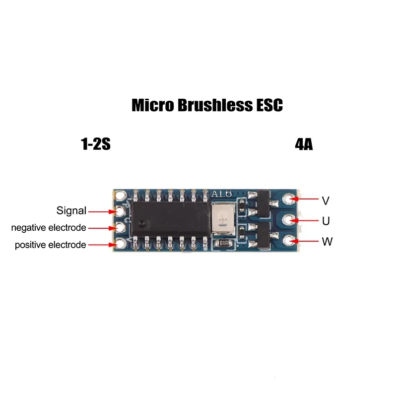 1PC1S-2S DC3.7V-8.4V 4A Micro Brushless Motor Driver Board Electric Regulator Drive For 1104 1106 1306 1407 1503 Brushless Motor