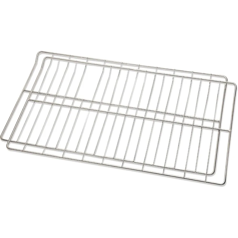 

WPW10550642 Oven Rack Replacement for Whirl-pool, Amana-304 Stainless Steel with WFG320M0MS, WFG505M0BS3,Gas Stove (2 Pack)