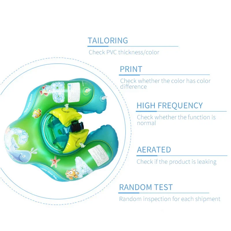 아기용 수영 링 새로운 어린이 파티용 원형 만화 캐릭터 인플레이터블 수영 링 키즈 수영장 목욕용 인플레이터블 구명부표