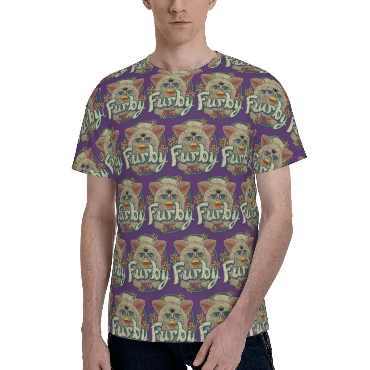 Snowball Furby 1998 T-Shirt for Men Cotton T Shirts Men's Tees Short O-Neck Summer Clothes Tops